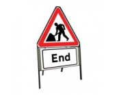 600mm Roadworks Ahead & End Sign